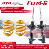 Front KYB EXCEL-G Shock Absorbers Super Low King Springs for Mirage CE Keyway