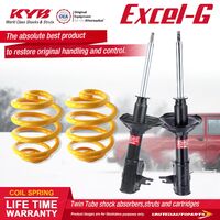 Fr KYB EXCEL-G Shock Absorbers Super Low King Springs for MITSUBISHI Mirage CE