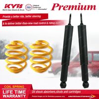 Rear KYB PREMIUM Shock Absorbers Lowered King Springs for FIAT 124 I4 RWD