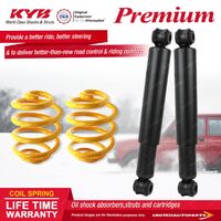 Rear KYB PREMIUM Shock Absorbers Lowered King Springs for FIAT 124 1.2 Wagon