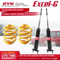 Front KYB EXCEL-G Shock Absorbers Lowered King Spring for FORD Fairlane ZH ZJ ZK