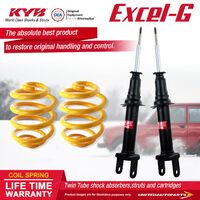 Front KYB EXCEL-G Shock Absorbers Lowered King Springs for FORD Falcon BFII Ute