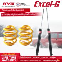 Rear KYB EXCEL-G Shock Absorbers Lowered King Springs for FORD Focus LR FWD