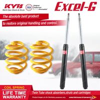 Rear KYB EXCEL-G Shock Absorbers Lowered King Springs for HOLDEN Apollo JK JL