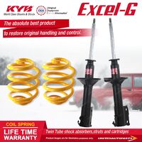 Front KYB EXCEL-G Shock Absorbers Lowered King Springs for HOLDEN Astra LB LC