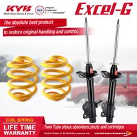 Rear KYB EXCEL-G Shock Absorbers Lowered King Springs for HOLDEN Astra LD I4