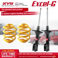 Front KYB EXCEL-G Shock Absorbers Lowered King Springs for Commodore VR VS VT