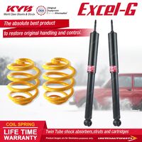 Rear KYB EXCEL-G Shock Absorbers Lowered King Springs for HOLDEN HQ HJ HX I6