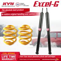 Rear KYB EXCEL-G Shock Absorbers Lowered King Springs for HOLDEN Torana LH UC