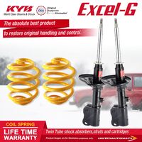 Front KYB EXCEL-G Shock Absorbers Lowered King Springs for HYUNDAI Excel X2 1.5