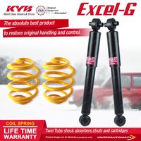 Rear KYB EXCEL-G Shock Absorbers Lowered King Springs for HYUNDAI Excel X2 1.5