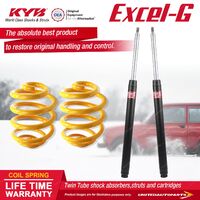 Front KYB EXCEL-G Shock Absorbers Lowered King Springs for MAZDA 808 1.3 I4