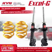 Front KYB EXCEL-G Shock Absorbers Lowered King Springs for NISSAN NX B13 2.0 I4