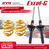 Front KYB EXCEL-G Shock Absorbers Lowered King Springs for ROVER Quintet 1.6 V6