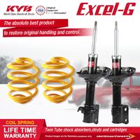 Front KYB EXCEL-G Shock Absorbers Lowered King Springs for Forester SG9 05-08