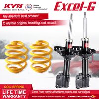 Front KYB EXCEL-G Shock Absorbers Lowered King Springs for SUBARU Forester SG9