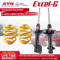 Front KYB EXCEL-G Shock Absorbers Lowered King Springs for SUBARU Outback BH9 F4