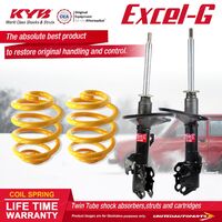 Front KYB EXCEL-G Shock Absorbers Lowered King Springs for Aurion GSV40 Sportivo