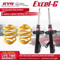 Fr KYB EXCEL-G Shock Absorbers Lowered King Springs for TOYOTA Corolla AE80 AE82