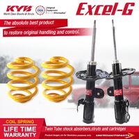 Front KYB EXCEL-G Shock Absorbers Lowered King Springs for TOYOTA Corolla ZRE152