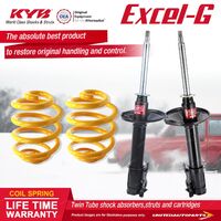 Front KYB EXCEL-G Shock Absorbers Lowered King Springs for TOYOTA Starlet EP82