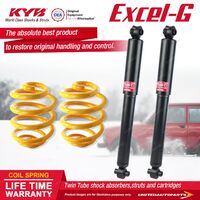 Rear KYB EXCEL-G Shock Absorbers Lowered King Springs for VOLVO 240 2.1 I4 RWD