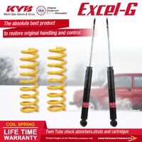 Rear KYB EXCEL-G Shock Absorbers STD King Springs for BMW 316i E36 1.6 I4 RWD