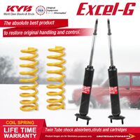 Front KYB EXCEL-G Shock Absorbers STD King Springs for FORD Fairlane ZA ZB ZC ZD