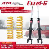 Front KYB EXCEL-G Shock Absorbers STD King Springs for FORD Fairlane NA NC Sedan