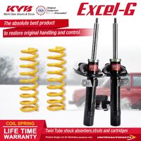 Front KYB EXCEL-G Shock Absorbers STD King Springs for FORD Focus LS LT FWD 2.0