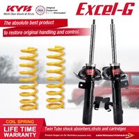 Front KYB EXCEL-G Shock Absorbers STD King Springs for FORD Focus LV FWD 2.0