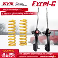 Rear KYB EXCEL-G Shock Absorbers STD King Springs for FORD Laser KF KH I4 FWD