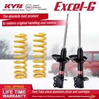 Rear KYB EXCEL-G Shock Absorbers STD King Springs for FORD Laser KN KQ I4 FWD