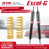 Front KYB EXCEL-G Shock Absorbers STD King Springs for FORD Maverick 4WD 4.2