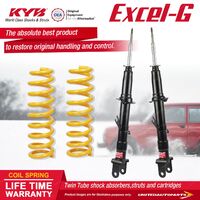 Front KYB EXCEL-G Shock Absorbers STD King Springs for FORD Territory SX 4.0 I6