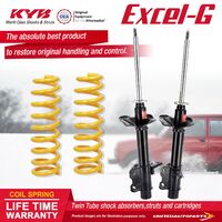 Rear KYB EXCEL-G Shock Absorbers STD King Springs for HOLDEN Astra LD I4 FWD