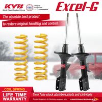 Fr KYB EXCEL-G Shock Absorbers STD King Springs for Commodore VY One Tonner V6