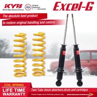 Rear KYB EXCEL-G Shock Absorbers STD King Springs for HOLDEN Commodore VF Sedan