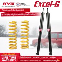 Rear KYB EXCEL-G Shock Absorbers STD King Springs for HOLDEN Torana LH UC Sedan