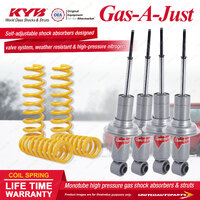 Rear KYB GAS-A-JUST Shock Absorbers STD King Springs for JAGUAR XJ6 Series I II