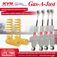 Rear KYB GAS-A-JUST Shock Absorbers STD King Springs for JAGUAR XJ6 Series III