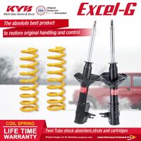 Front KYB EXCEL-G Shock Absorbers STD King Springs for MITSUBISHI Lancer CE