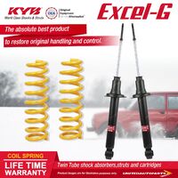 Rear KYB EXCEL-G Shock Absorbers STD King Springs for MITSUBISHI Magna TJ TL TW