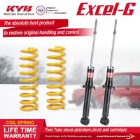 Rear KYB EXCEL-G Shock Absorbers STD King Springs for MITSUBISHI Mirage CE 1.5