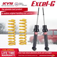 Front KYB EXCEL-G Shock Absorbers STD King Springs for Pajero NS NT NW PETROL