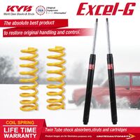 Front KYB EXCEL-G Shock Absorbers STD King Springs for NISSAN 1200 B120 B110