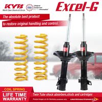 Front KYB EXCEL-G Shock Absorbers STD King Springs for SUBARU Forester SF5 Wagon