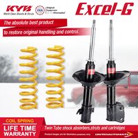 Front KYB EXCEL-G Shock Absorbers STD King Springs for Liberty BE5 BE9 BH5 BH9