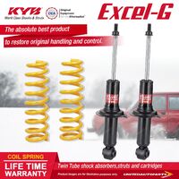 Rear KYB EXCEL-G Shock Absorbers STD King Springs for SUBARU Liberty BE5 BE9