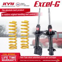 Front KYB EXCEL-G Shock Absorbers STD King Springs for SUBARU Outback BH9 2.5 F4